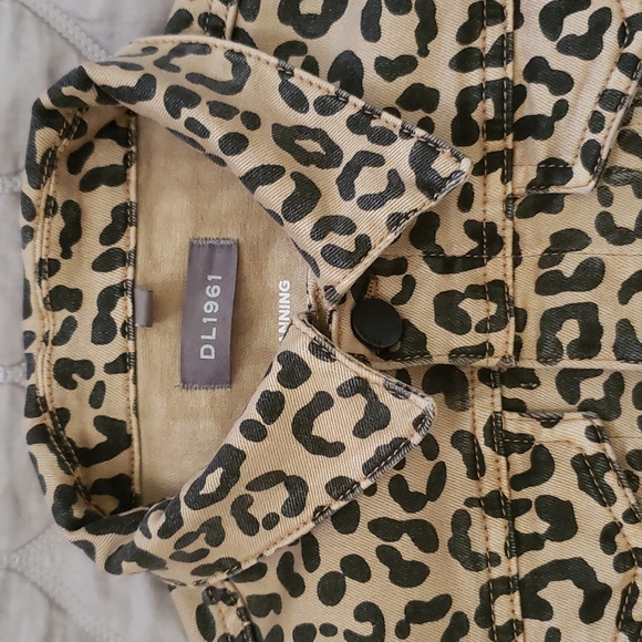DL1961 LEOPARD PATTERN JEANS GIRLS JACKET - Picture 2 of 9